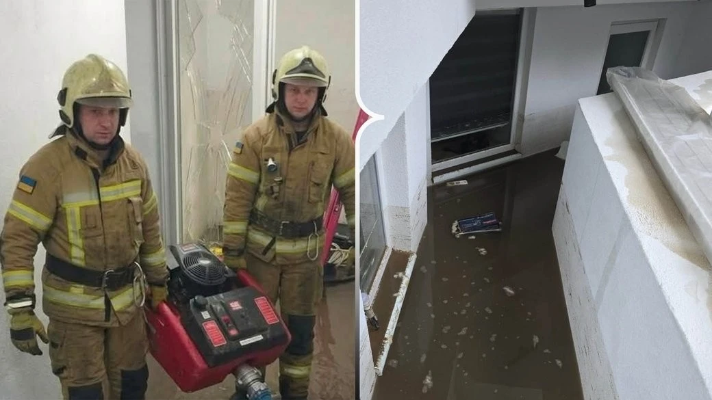 Рівненські рятувальники ліквідували масштабне підтоплення офісів через негоду Рівненські рятувальники ліквідували масштабне підтоплення офісів через негоду